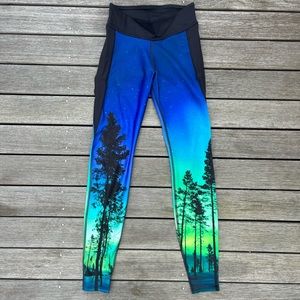 Black Milk Clothing XS Limited Aurora Skye Ninja Pants workout leggings